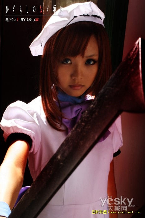 哀酱《寒蝉鸣泣之时》龙宫礼奈COSPLAY