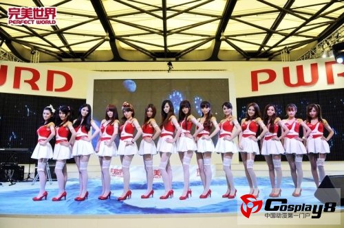 图一、美丽ShowGirl亮相完美展台
