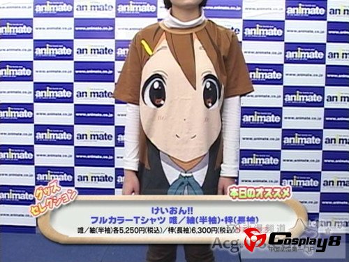 知名动漫周边商Animeta推出轻音五子大头像T恤