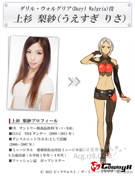 舞台剧《Macross The Musicalture》人设&演员信息
