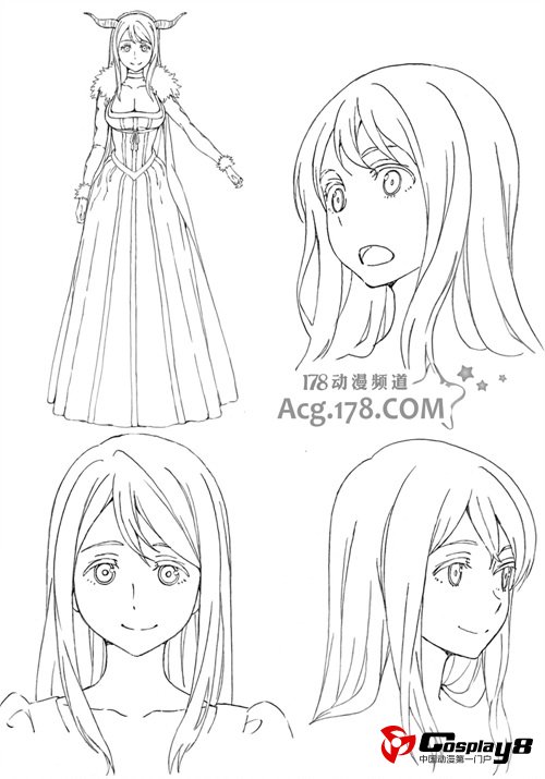 TV动画《魔王勇者》官网公开人物的概念人设