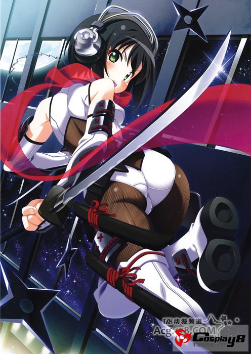二次元萌美少女角色代言的耳机