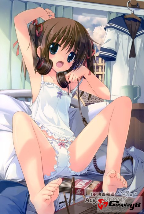 二次元萌美少女角色代言的耳机