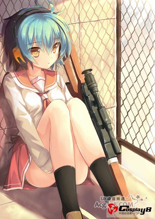 二次元萌美少女角色代言的耳机
