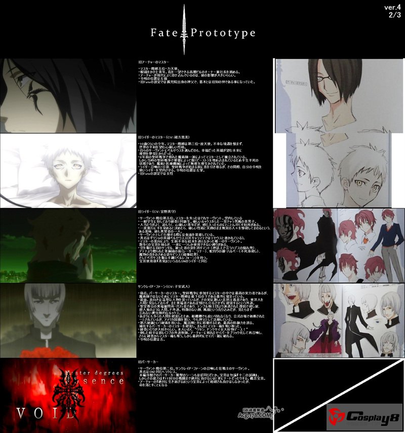 《Fate/Prototype》书籍正式版样刊封面出炉