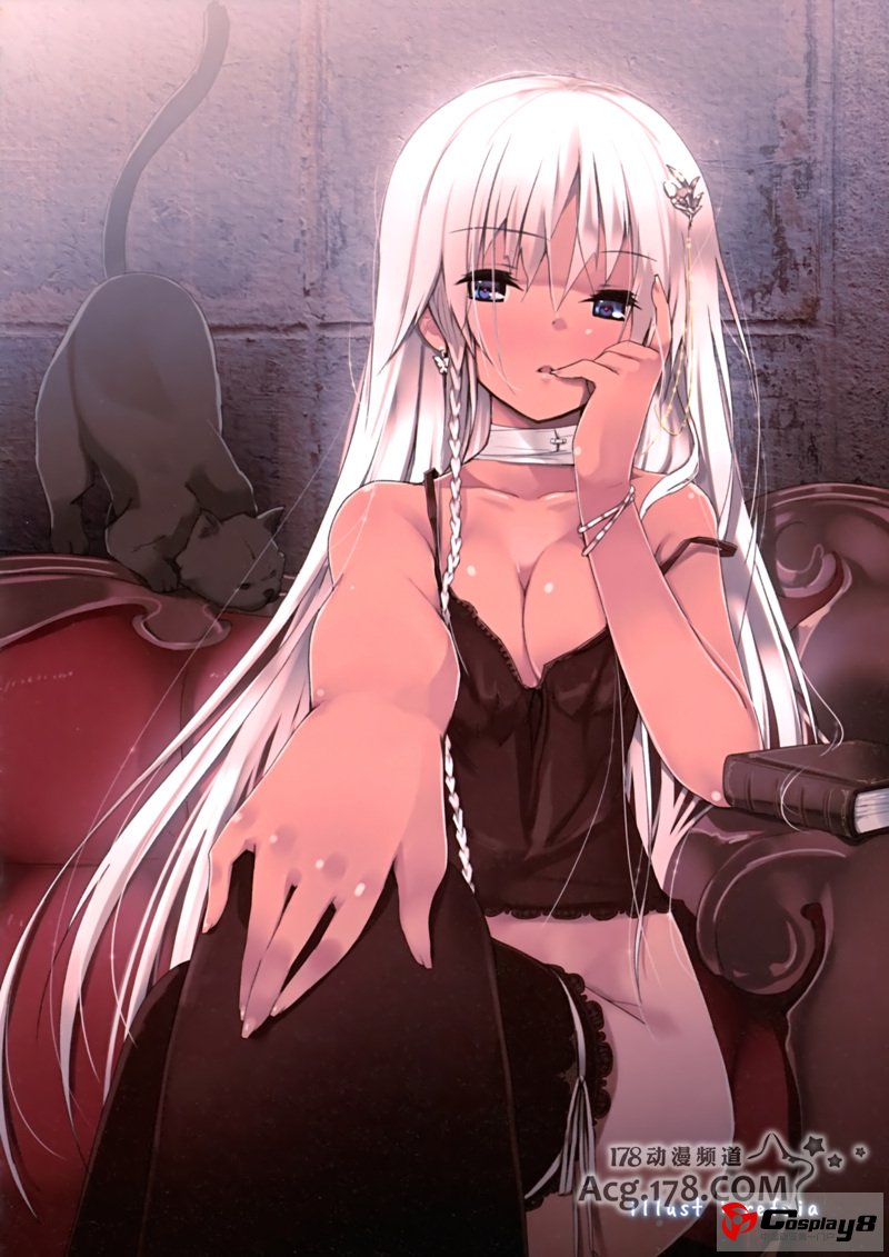 C82美少女插图本《黑发VS白发》