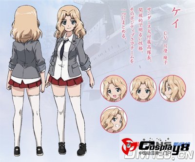 10月新番《少女与战车》新增角色人设和声优