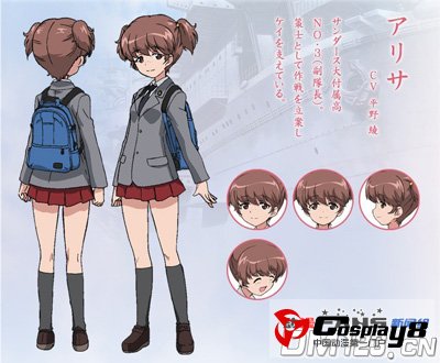 10月新番《少女与战车》新增角色人设和声优
