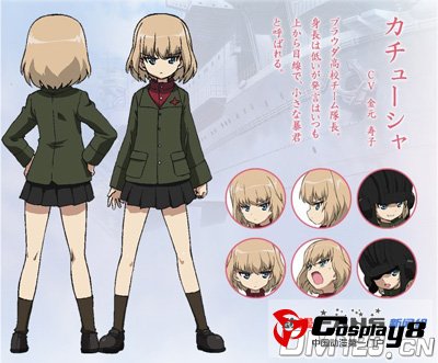 10月新番《少女与战车》新增角色人设和声优