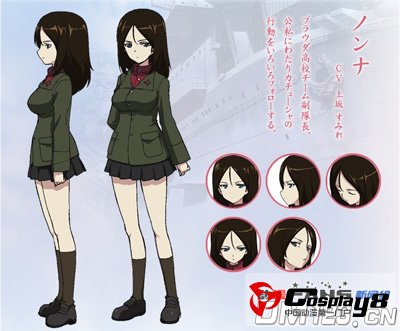 10月新番《少女与战车》新增角色人设和声优
