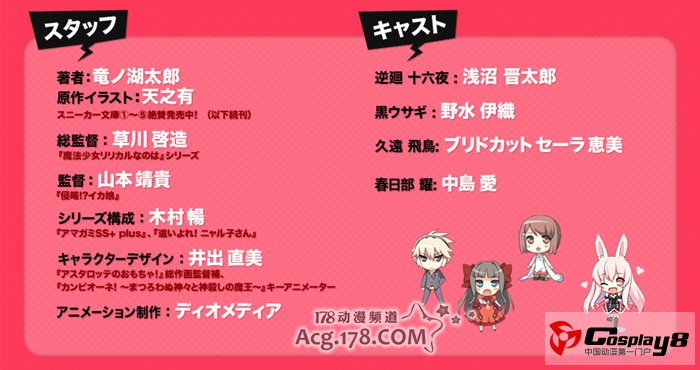 《问题儿童都来自异世界》动画声优和人设概念