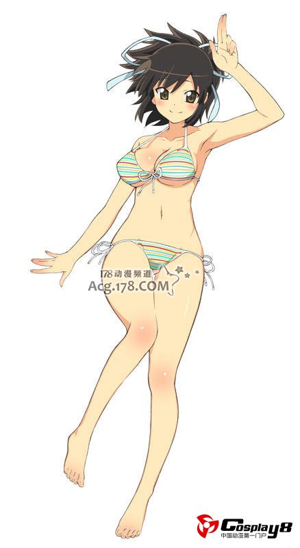 新一代乳摇番《闪乱神乐》主角泳装人设图公开