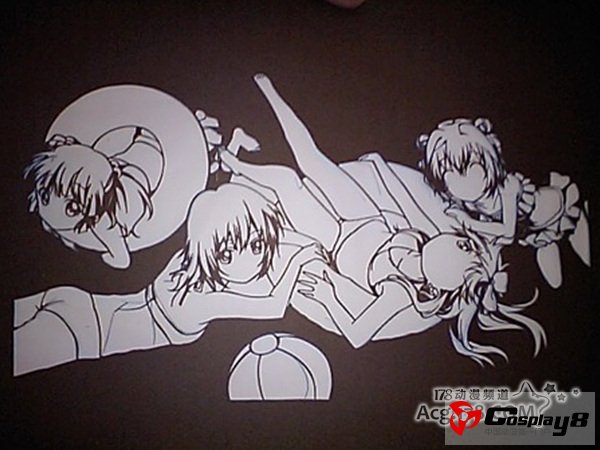 11区阿宅制作各种动漫人物的“切绘”