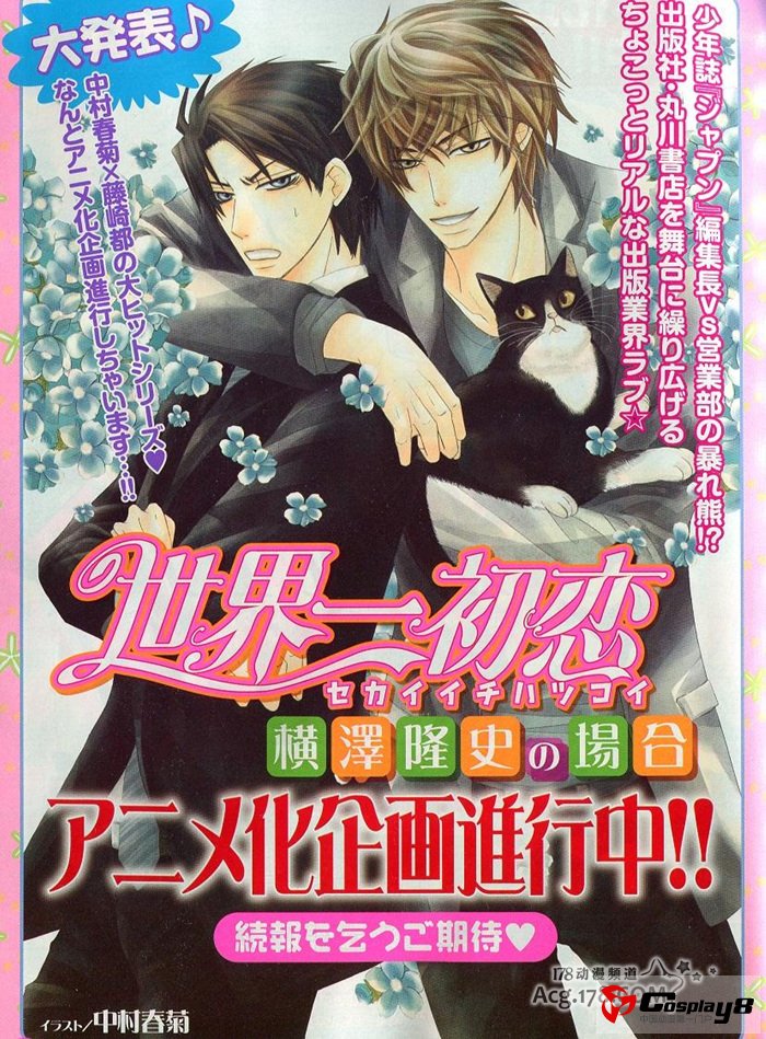《世界一初恋》和《魔界王子》宣布动画化