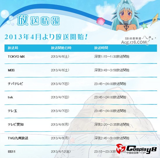 4月搞笑动画《人鱼又上钩》第2弹视觉图公开