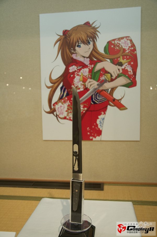 日本冈崎市的新世纪福音战士与日本刀展现场